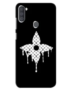 Чехол для Samsung Galaxy A11 (A115) с картинкой «Цветочная монограмма»