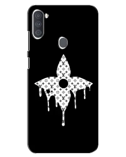 Чехол для Samsung Galaxy A11 (A115) с картинкой «Цветочная монограмма»