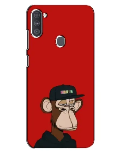 Чехол для Samsung Galaxy A11 (A115) с картинкой «Bored Ape — красный фон» Чехол для Samsung Galaxy A11 (A115) с картинкой «Bored Ape — красный фон»