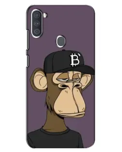 Чехол для Samsung Galaxy A11 (A115) с картинкой «Bored Ape в кепке»