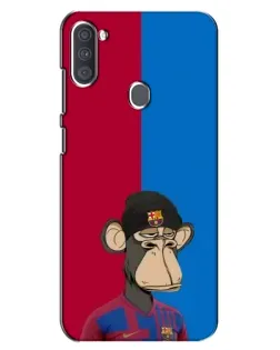 Чехол для Samsung Galaxy A11 (A115) с картинкой «Bored Ape — фанат Барсы»