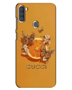 Чехол для Samsung Galaxy A11 (A115) с картинкой «Gucci — золотые бабочки»