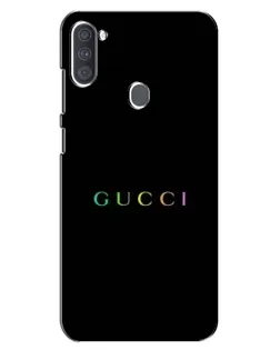 Чехол для Samsung Galaxy A11 (A115) с картинкой «Gucci — неоновый минимализм»