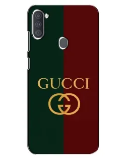 Чехол для Samsung Galaxy A11 (A115) с картинкой «Gucci — темно-зеленый градиент»