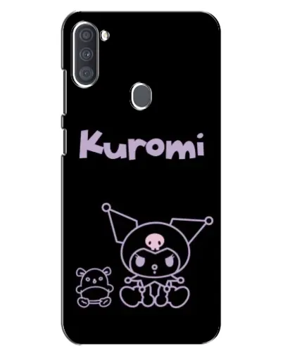 Чехол для Samsung Galaxy A11 (A115) с картинкой «Kuromi — черный минимализм»