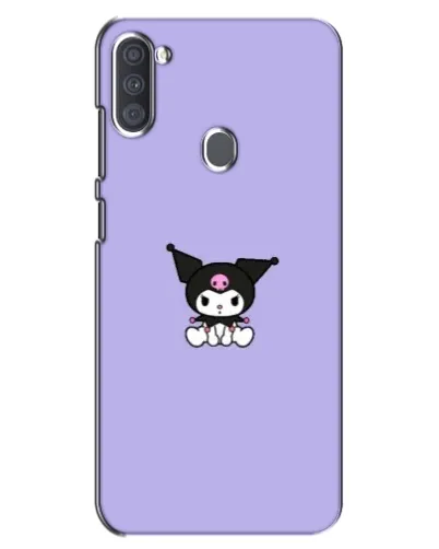 Чехол для Samsung Galaxy A11 (A115) с картинкой «Kuromi — фиолетовый минимализм»