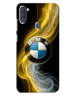 Чехол для Samsung Galaxy A11 (A115) с картинкой «Золотистый дым BMW»