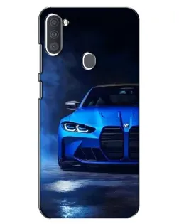 Чехол для Samsung Galaxy A11 (A115) с картинкой «Голубая BMW M4»