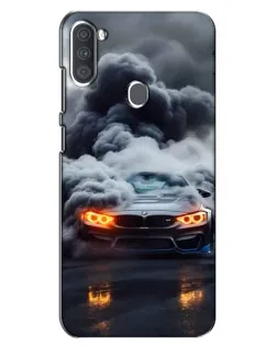 Чехол для Samsung Galaxy A11 (A115) с картинкой «BMW в дыму»