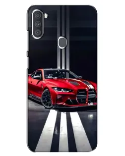 Чехол для Samsung Galaxy A11 (A115) с картинкой «Красная BMW на дороге»