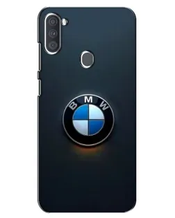 Чехол для Samsung Galaxy A11 (A115) с картинкой «Логотип BMW — минимализм»
