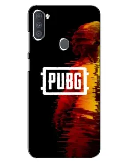 Чехол для Samsung Galaxy A11 (A115) с картинкой «Яркий логотип PUBG»