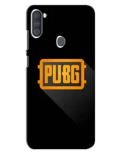 Чехол для Samsung Galaxy A11 (A115) с картинкой «PUBG — рамка лого»