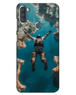 Чехол для Samsung Galaxy A11 (A115) с картинкой «PUBG — свободное падение»