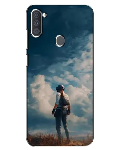 Чехол для Samsung Galaxy A11 (A115) с картинкой «Герой PUBG на скале»