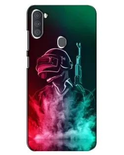 Чехол для Samsung Galaxy A11 (A115) с картинкой «PUBG — огненный воин»