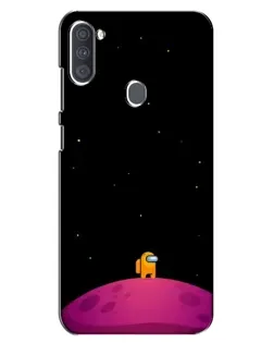 Чехол для Samsung Galaxy A11 (A115) с картинкой «Одинокий герой на планете»
