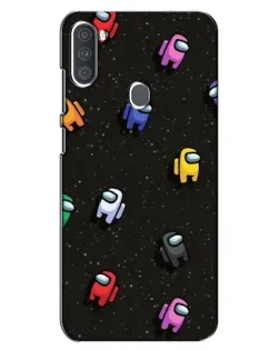 Чехол для Samsung Galaxy A11 (A115) с картинкой «Космический паттерн Among Us»