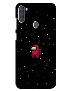 Чехол для Samsung Galaxy A11 (A115) с картинкой «Красный Among Us»