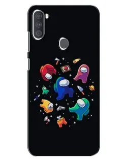 Чехол для Samsung Galaxy A11 (A115) с картинкой «Among Us космос»