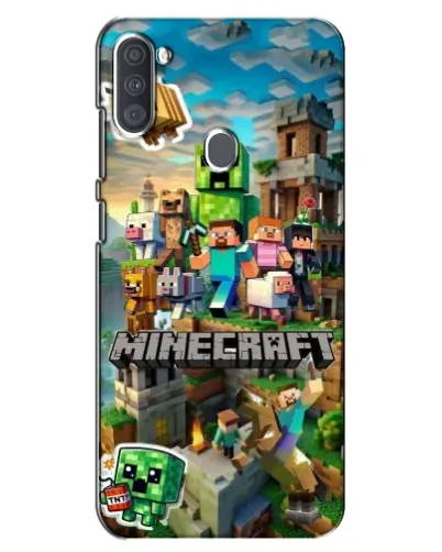 Чехол для Samsung Galaxy A11 (A115) с картинкой «Замок Minecraft»