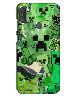 Чехол для Samsung Galaxy A11 (A115) с картинкой «Криперы Minecraft» Чехол для Samsung Galaxy A11 (A115) с картинкой «Криперы Minecraft»