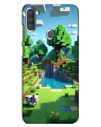 Чехол для Samsung Galaxy A11 (A115) с картинкой «Minecraft летний день»