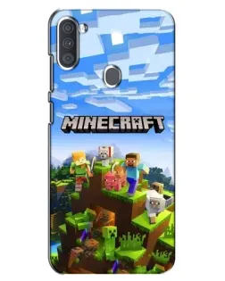 Чехол для Samsung Galaxy A11 (A115) с картинкой «Minecraft классический мир» Чехол для Samsung Galaxy A11 (A115) с картинкой «Minecraft классический мир»