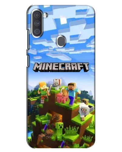Чехол для Samsung Galaxy A11 (A115) с картинкой «Minecraft классический мир»