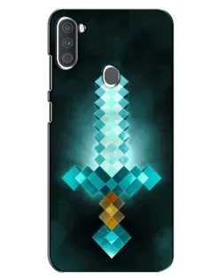 Чехол для Samsung Galaxy A11 (A115) с картинкой «Алмазный меч неон» Чехол для Samsung Galaxy A11 (A115) с картинкой «Алмазный меч неон»