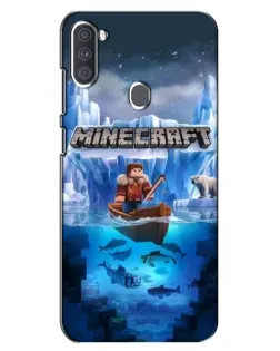 Чехол для Samsung Galaxy A11 (A115) с картинкой «Minecraft ледяной мир» Чехол для Samsung Galaxy A11 (A115) с картинкой «Minecraft ледяной мир»