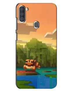 Чехол для Samsung Galaxy A11 (A115) с картинкой «Майнкрафт закат солнца» Чехол для Samsung Galaxy A11 (A115) с картинкой «Майнкрафт закат солнца»