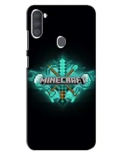 Чехол для Samsung Galaxy A11 (A115) с картинкой «Minecraft Diamond лого» Чехол для Samsung Galaxy A11 (A115) с картинкой «Minecraft Diamond лого»