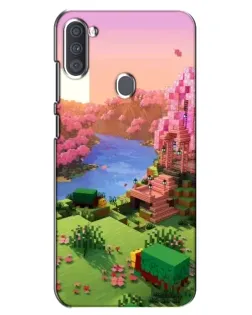 Чехол для Samsung Galaxy A11 (A115) с картинкой «Розовое дерево Minecraft» Чехол для Samsung Galaxy A11 (A115) с картинкой «Розовое дерево Minecraft»