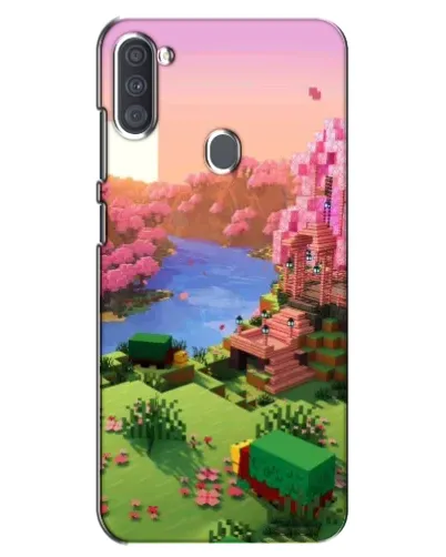 Чехол для Samsung Galaxy A11 (A115) с картинкой «Розовое дерево Minecraft»