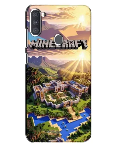 Чехол для Samsung Galaxy A11 (A115) с картинкой «Minecraft панорама»