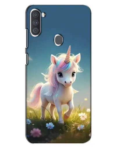 Чехол для Samsung Galaxy A11 (A115) с картинкой «Единорог на поляне»
