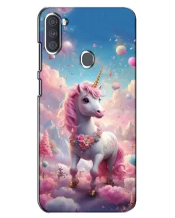 Чехол для Samsung Galaxy A11 (A115) с картинкой «Единорог среди облаков»
