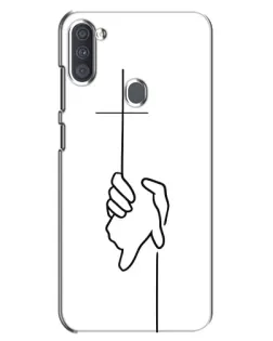 Чехол для Samsung Galaxy A11 (A115) с картинкой «Рука держит» Чехол для Samsung Galaxy A11 (A115) с картинкой «Рука держит»