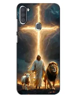 Чехол для Samsung Galaxy A11 (A115) с картинкой «Лев Иуды и Свет» Чехол для Samsung Galaxy A11 (A115) с картинкой «Лев Иуды и Свет»