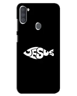Чехол для Samsung Galaxy A11 (A115) с картинкой «Рыба Jesus»