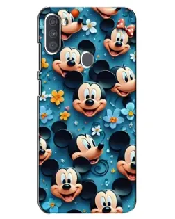 Чехол для Samsung Galaxy A11 (A115) с картинкой «Паттерн Микки и Минни»