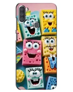 Чехол для Samsung Galaxy A11 (A115) с картинкой «Цветные губки»