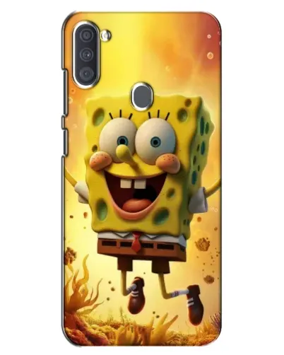 Чехол для Samsung Galaxy A11 (A115) с картинкой «Губка Боб прыгает»