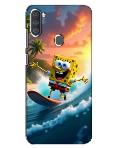 Чехол для Samsung Galaxy A11 (A115) с картинкой «Губка Боб серфингист»