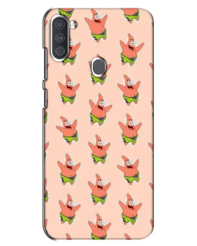 Чехол для Samsung Galaxy A11 (A115) с картинкой «Патрик Стар паттерн»