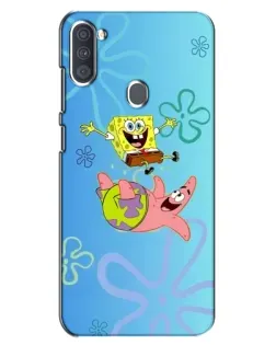 Чехол для Samsung Galaxy A11 (A115) с картинкой «Спанч Боб и Патрик»