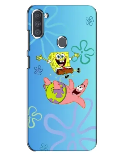 Чехол для Samsung Galaxy A11 (A115) с картинкой «Спанч Боб и Патрик»
