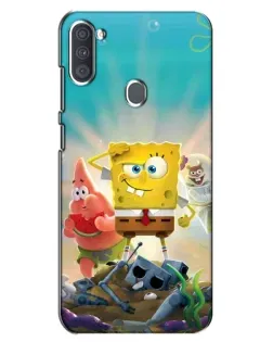 Чехол для Samsung Galaxy A11 (A115) с картинкой «Спанч Боб победитель»