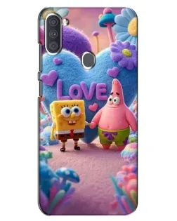 Чехол для Samsung Galaxy A11 (A115) с картинкой «Губка Боб Патрик»